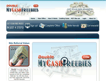 Tablet Screenshot of double.mycashfreebies.com