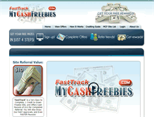 Tablet Screenshot of fasttrack.mycashfreebies.com