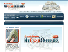 Tablet Screenshot of banknote.mycashfreebies.com